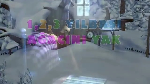Maşa İle Koca Ayı - 1,2,3 Yılbaşı Ağacını Yak